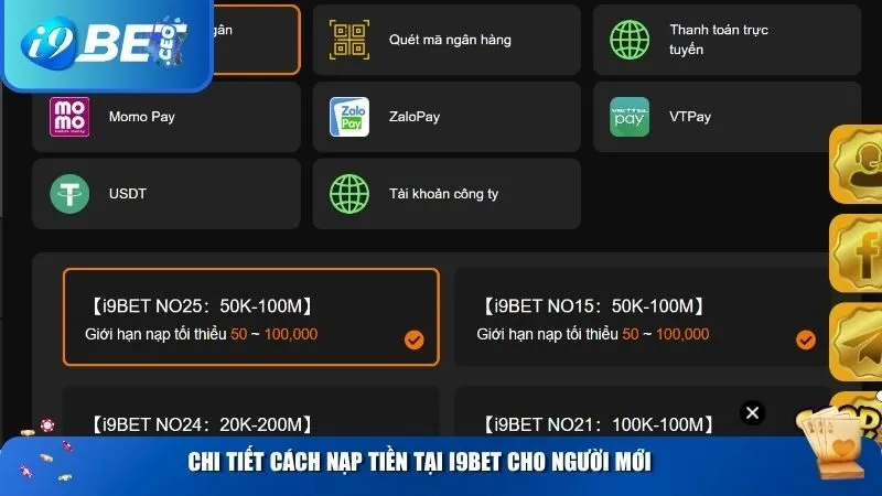 Hướng Dẫn Chi Tiết Cách Nạp – Rút Tiền Tại i9bet Nhanh Chóng Và An Toàn Chi tiết cách nạp tiền i9BET cho người mới